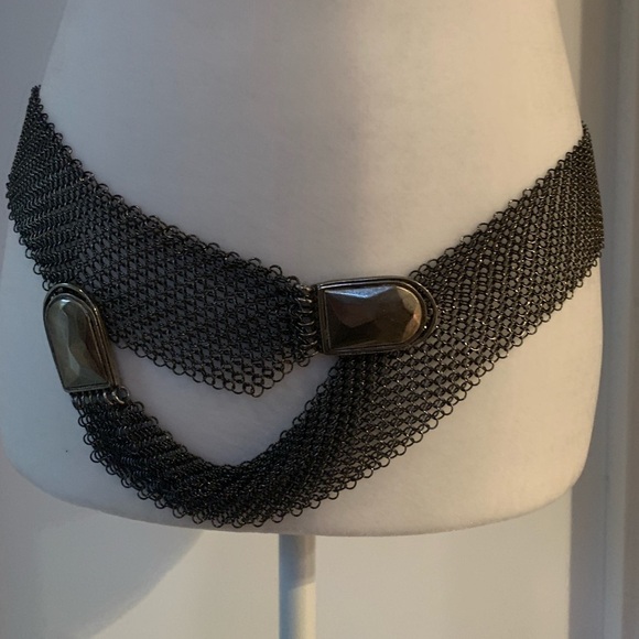 Rare Vintage Ring Mesh Wrap Belt - Picture 2 of 8